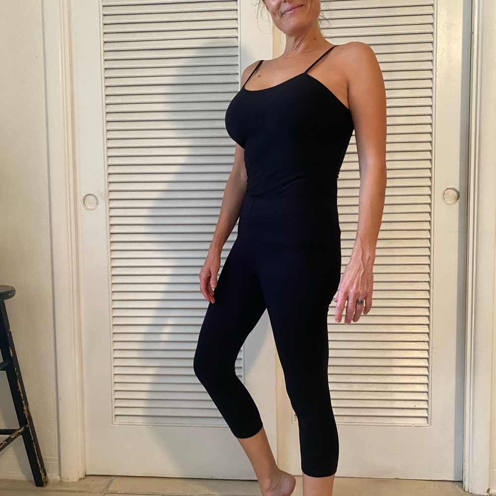 Soma Black Capri Jumpsuit